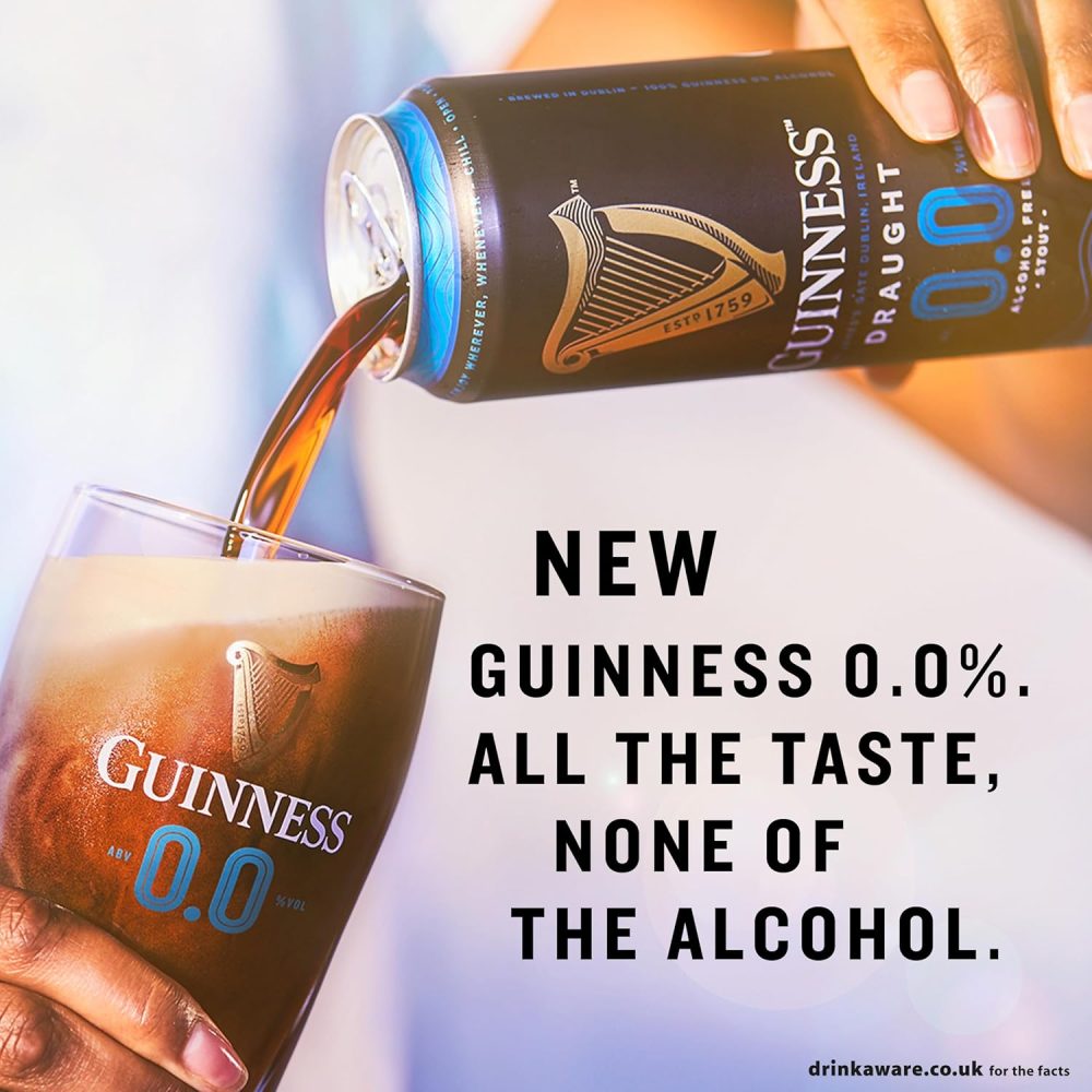 First Order Discount – Guinness Draught 0.0 Alcohol Free Stout 24 x 440ml - Image 4