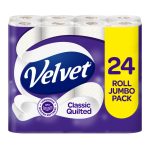 【New Users Only】Velvet Classic Quilted Toilet Tissue 24 Rolls