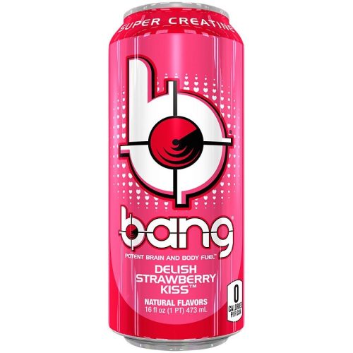 Bang Energy Delish Strawberry Kiss Flavour With Super Creatine   454ml   tastydaily