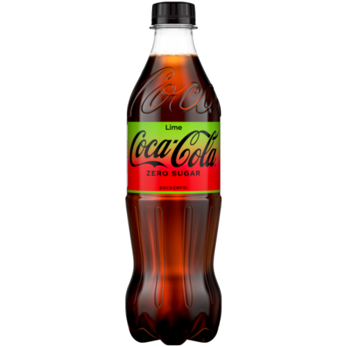 Coca Cola Zero Lime Bottle (Swedish)   16.9fl.oz (500ml) BB 30/06/24   tastydaily