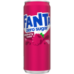 Fanta Raspberry Zero Sugar Can (Swedish)   11.2fl.oz (330ml)   tastydaily