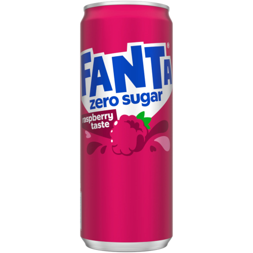 Fanta Raspberry Zero Sugar Can (Swedish)   11.2fl.oz (330ml)   tastydaily