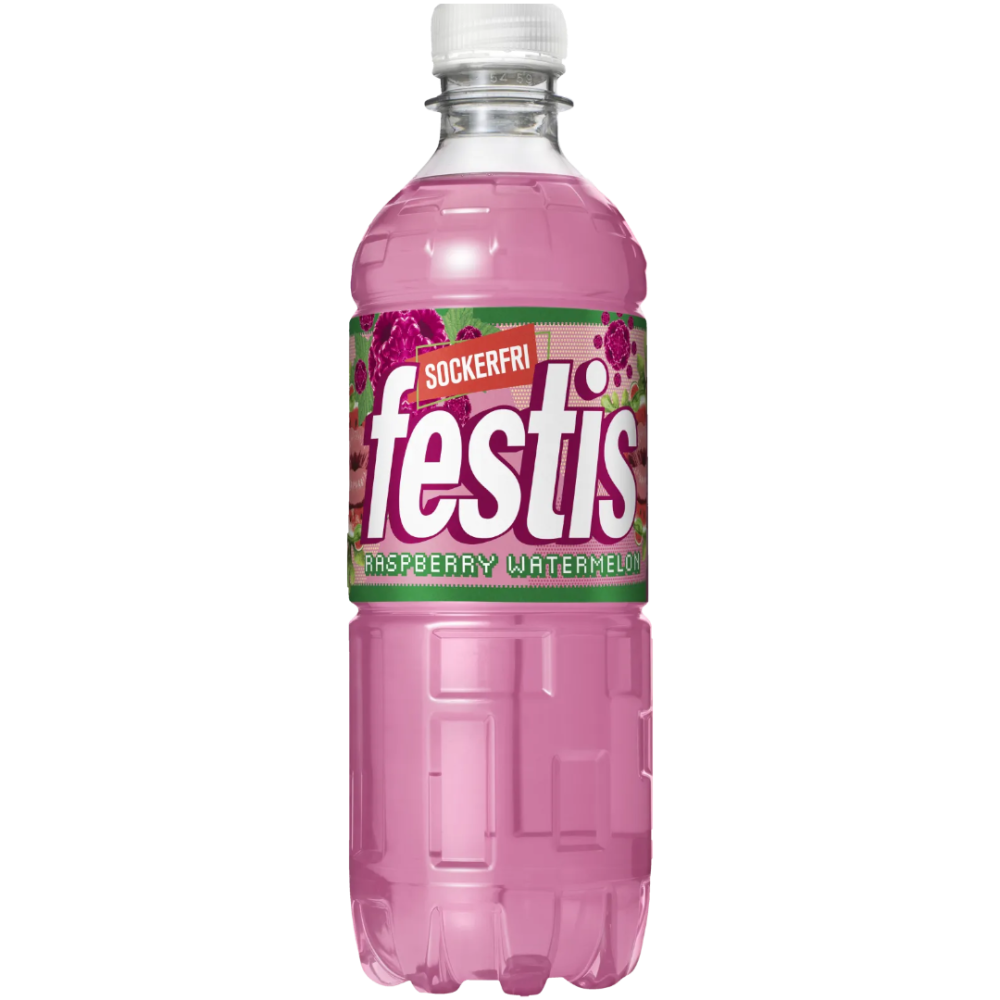 Festis Raspberry Watermelon Sugar Free Fruit Drink (Swedish)   16.9fl.oz (500ml)   tastydaily