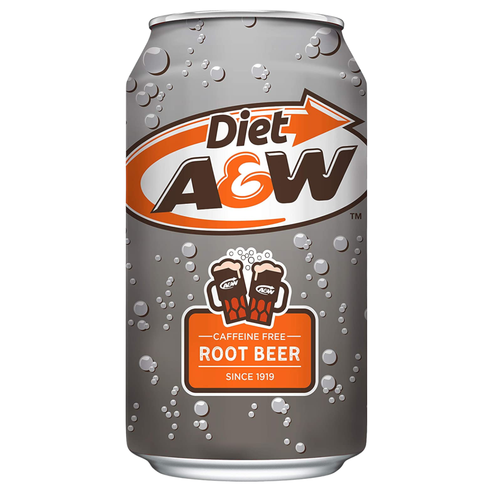 A W Diet Root Beer Zero Sugar/Calories/Caffeine 355ml Can   tastydaily - Image 2