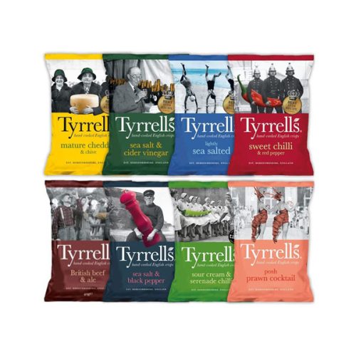 【2025 Hot Sale + Free Shipping】Tyrrells 8 Flavours Crisps Mixed Case -  Case of 24