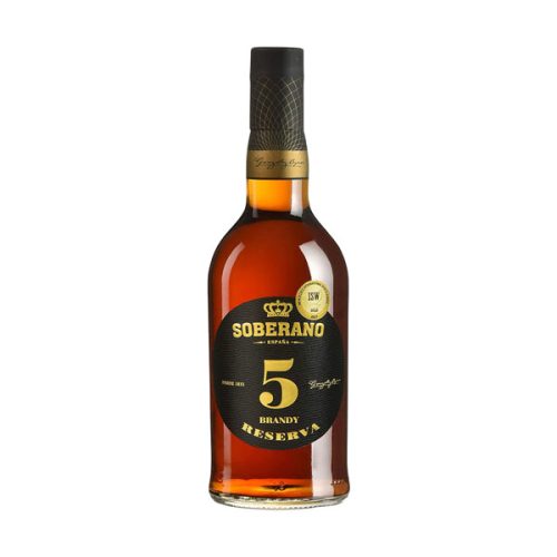 【2025 Hot Sale + Free Shipping】Soberano 5 Year Aged American Oak Casks Spanish Brandy Reserva - 70 cl Bottle