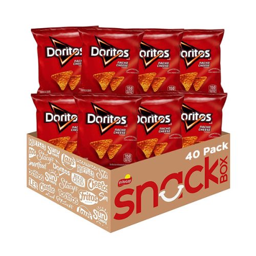 【2025 Hot Sale + Free Shipping】Doritos 1 oz 40 Packs Nacho Cheese Flavored Tortilla Chips