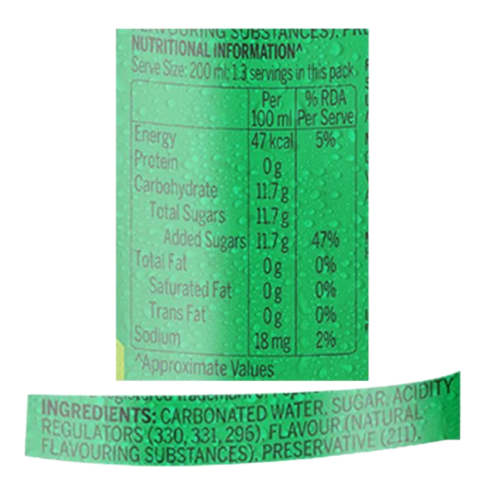 7up Glass Bottle (India)   10.1fl.oz (300ml)   tastydaily - Image 2