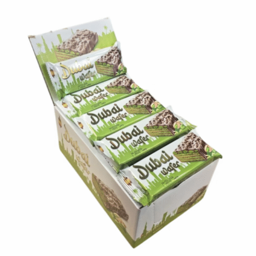 【First Order Discount】24 Bulk Box Of Dubai Wafers 40g Each./