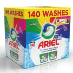 [First Order Discount]Ariel All in1 Colour Wash Pods Laundry Detergent Power Washing Pack 140 Capsules