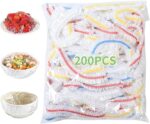 Plastic Bowl Covers, 100 PCS PE Food Grade Food Covers, Elastic Bowl Covers for Bread Proofing, Reusable Plate Dish Covers, Stretchable Fresh Keeping Bags for Food Storage