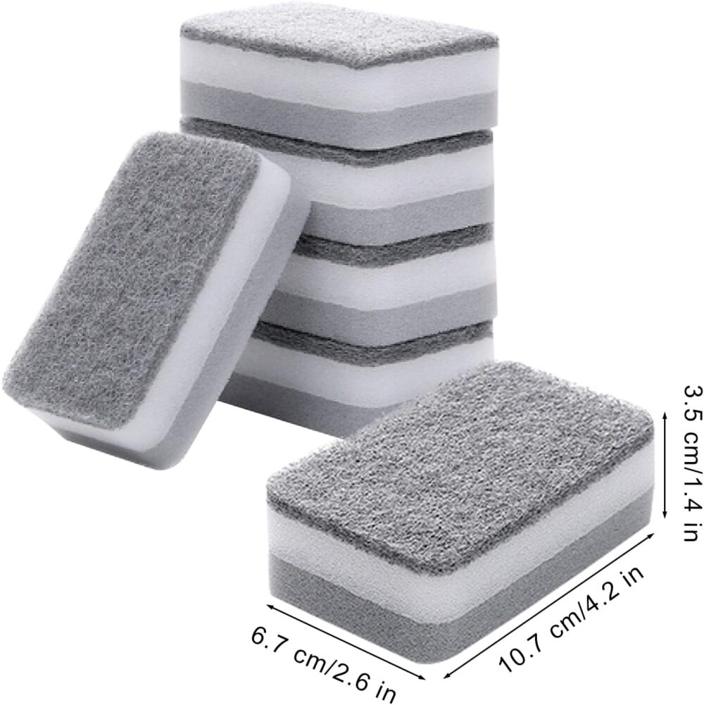 Sponge Individually Wrapped, Kitchen Dishwashing Sponge, Odor-Free Scouring Pad, Non Scratch Sponge Wipes Suitable for Travel Apartments (24 Pack) - Image 3