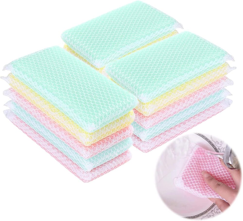 Sponge Individually Wrapped, Kitchen Dishwashing Sponge, Odor-Free Scouring Pad, Non Scratch Sponge Wipes Suitable for Travel Apartments (24 Pack) - Image 8