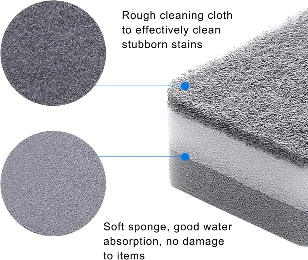 Sponge Individually Wrapped, Kitchen Dishwashing Sponge, Odor-Free Scouring Pad, Non Scratch Sponge Wipes Suitable for Travel Apartments (24 Pack) - Image 4