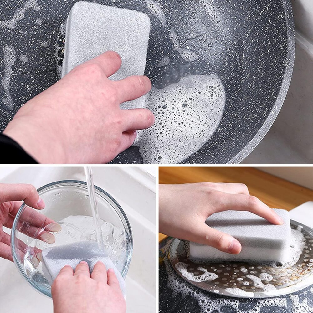 Sponge Individually Wrapped, Kitchen Dishwashing Sponge, Odor-Free Scouring Pad, Non Scratch Sponge Wipes Suitable for Travel Apartments (24 Pack) - Image 6